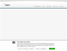 Tablet Screenshot of myra-group.de